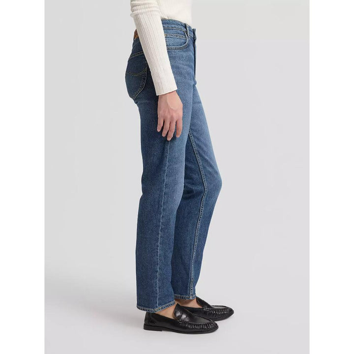 Lee Carol High Rise Straight Jean Cloudy Blue Donna