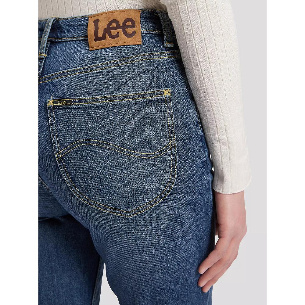 Lee Carol High Rise Straight Jean Cloudy Blue Donna