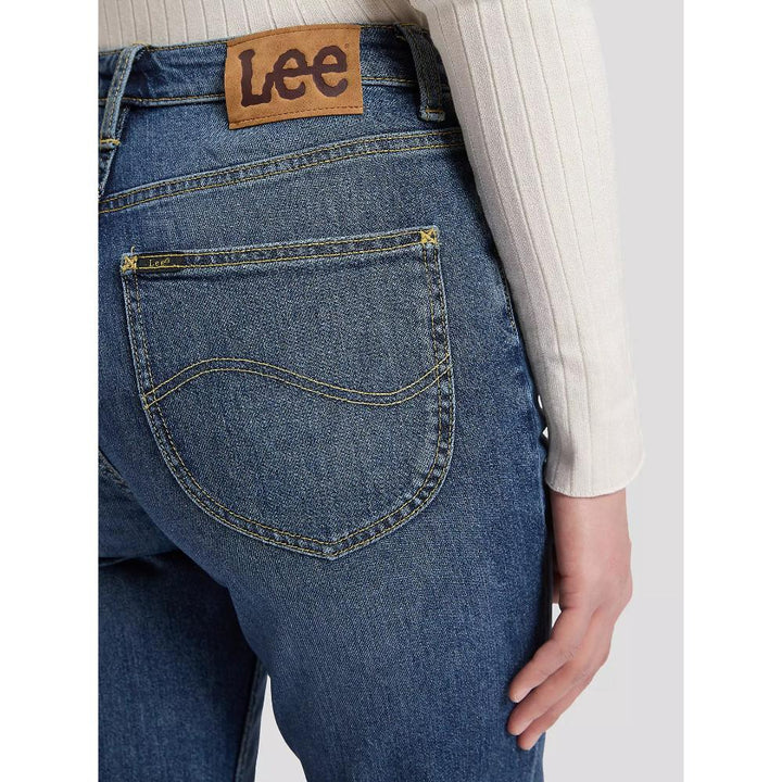 Lee Carol High Rise Straight Jean Cloudy Blue Donna