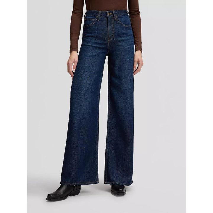 Lee Stella Wide Leg Jean Dark Navy Donna