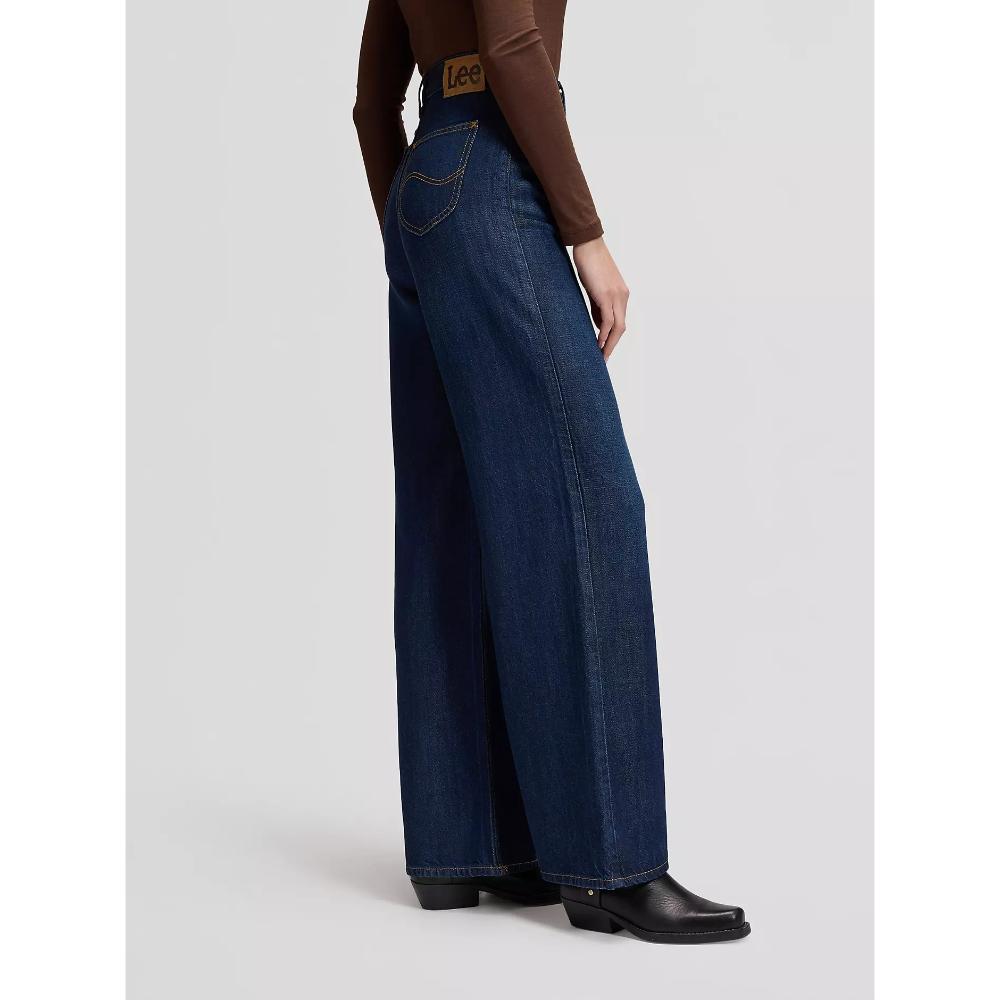 Lee Stella Wide Leg Jean Dark Navy Donna