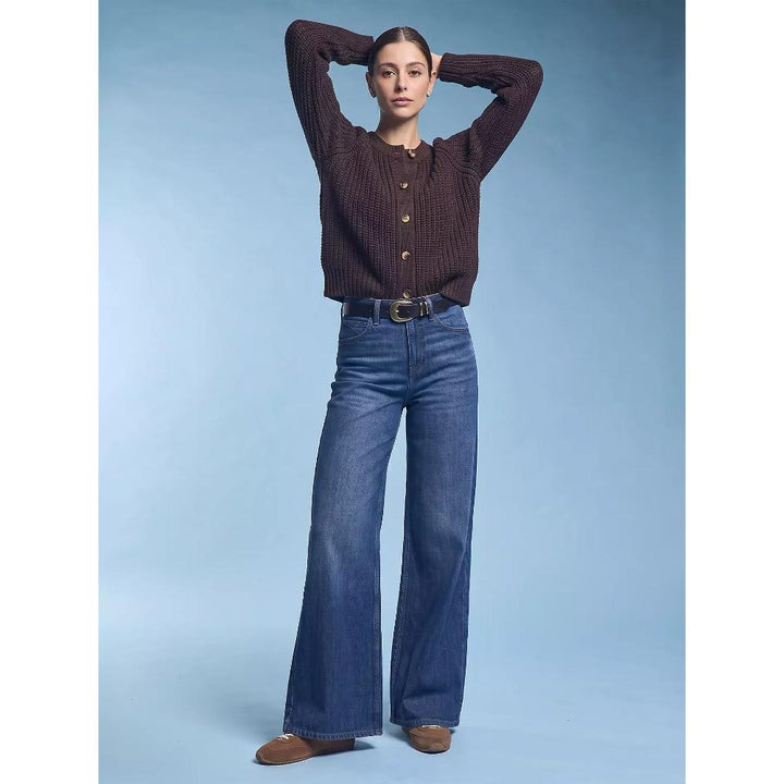 Lee Stella Wide Leg Jean Frosted Over Donna