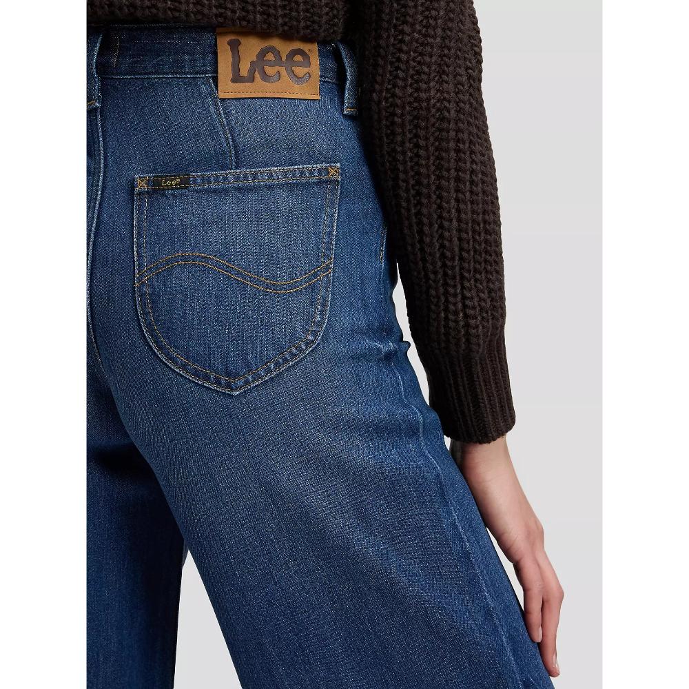 Lee Stella Wide Leg Jean Frosted Over Donna