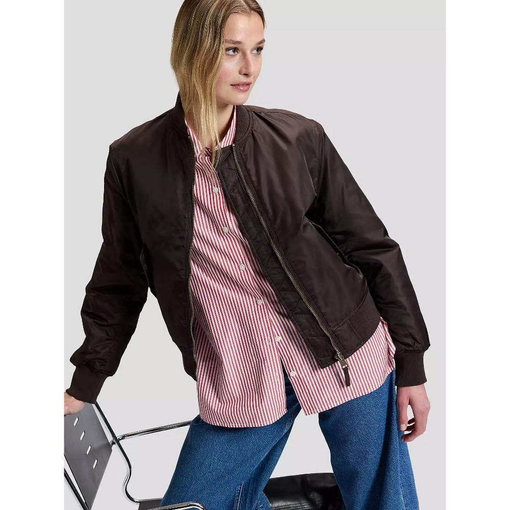 Lee Relaxed Bomber Jacket Chocolate Torte Donna