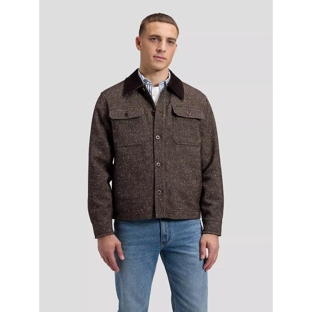 Lee Loose Corduroy Collar Mix Overshirt