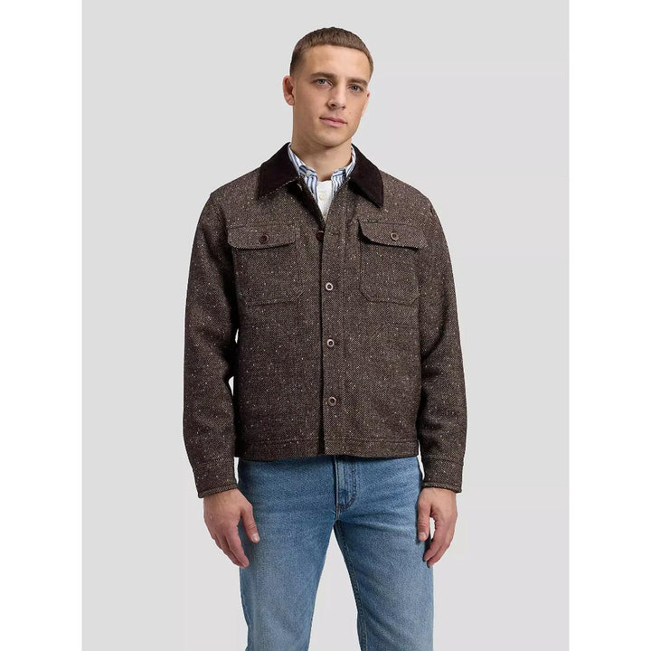 Lee Loose Corduroy Collar Mix Overshirt