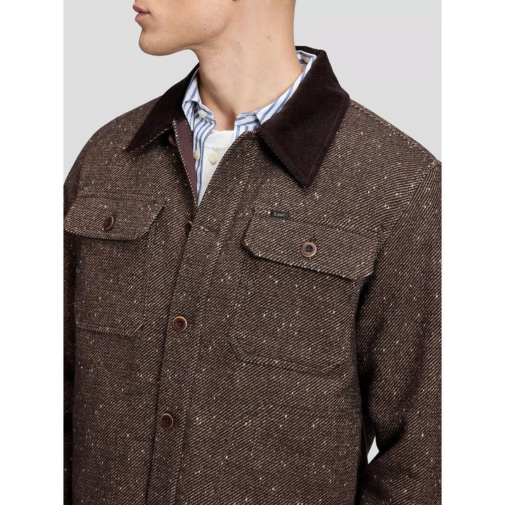 Lee Loose Corduroy Collar Mix Overshirt