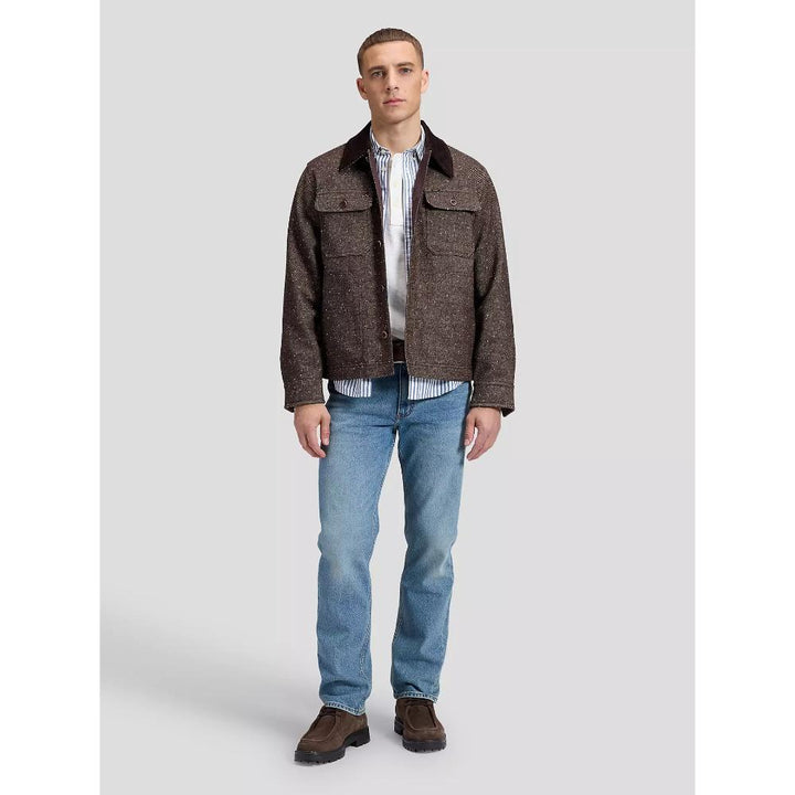 Lee Loose Corduroy Collar Mix Overshirt