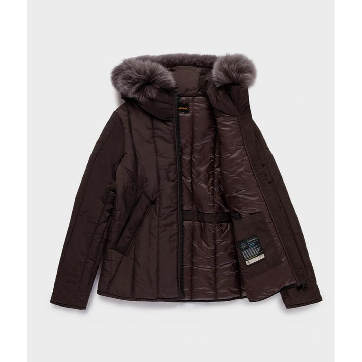 Refrigiwear Short Berna Fur Jacket Black Caffè Donna