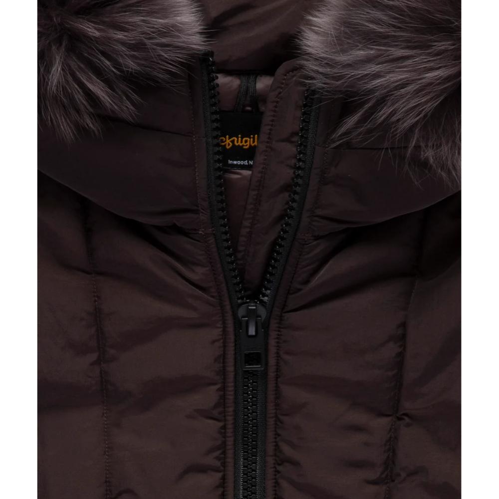 Refrigiwear Short Berna Fur Jacket Black Caffè Donna