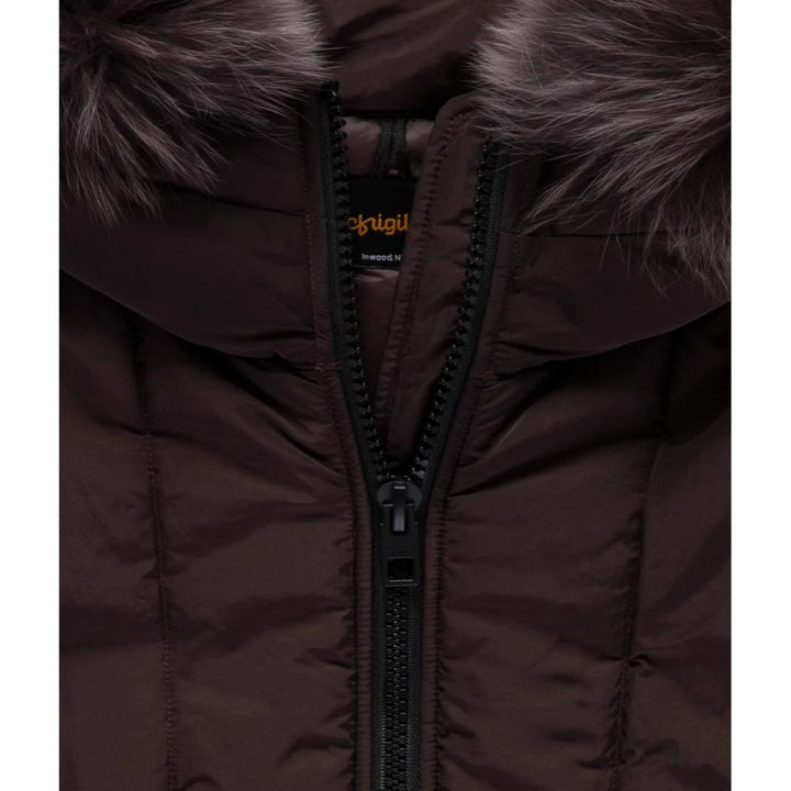 Refrigiwear Short Berna Fur Jacket Black Caffè Donna