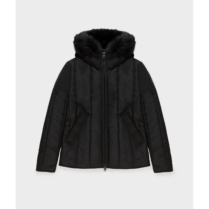 Refrigiwear Short Berna Fur Jacket Black Donna
