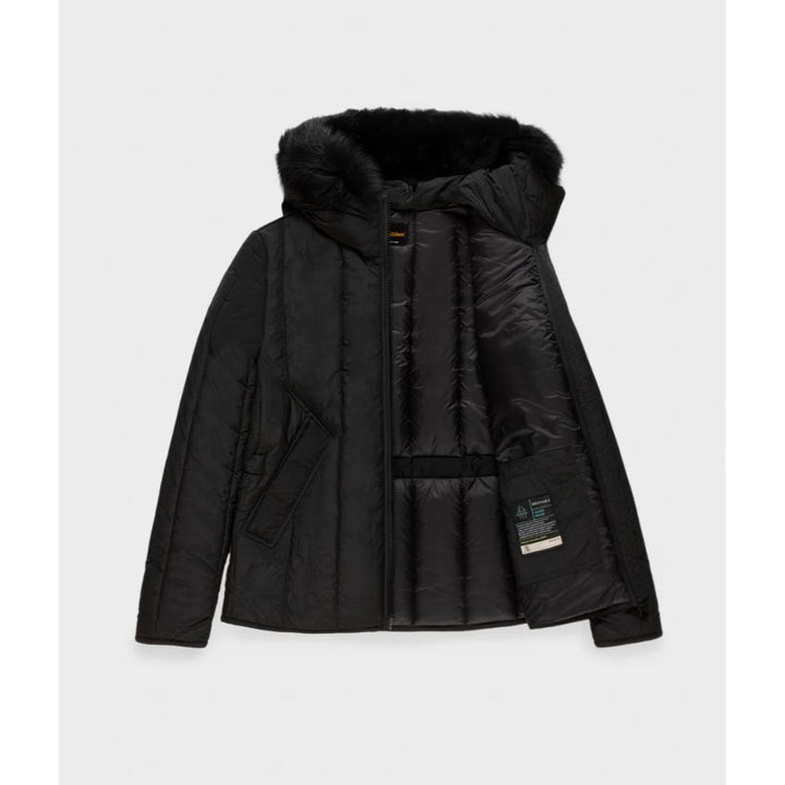 Refrigiwear Short Berna Fur Jacket Black Donna