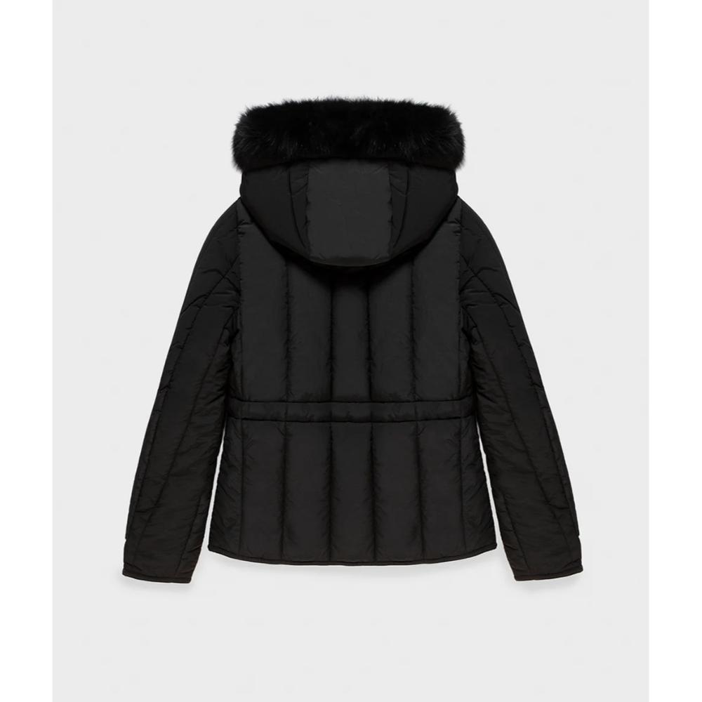 Refrigiwear Short Berna Fur Jacket Black Donna