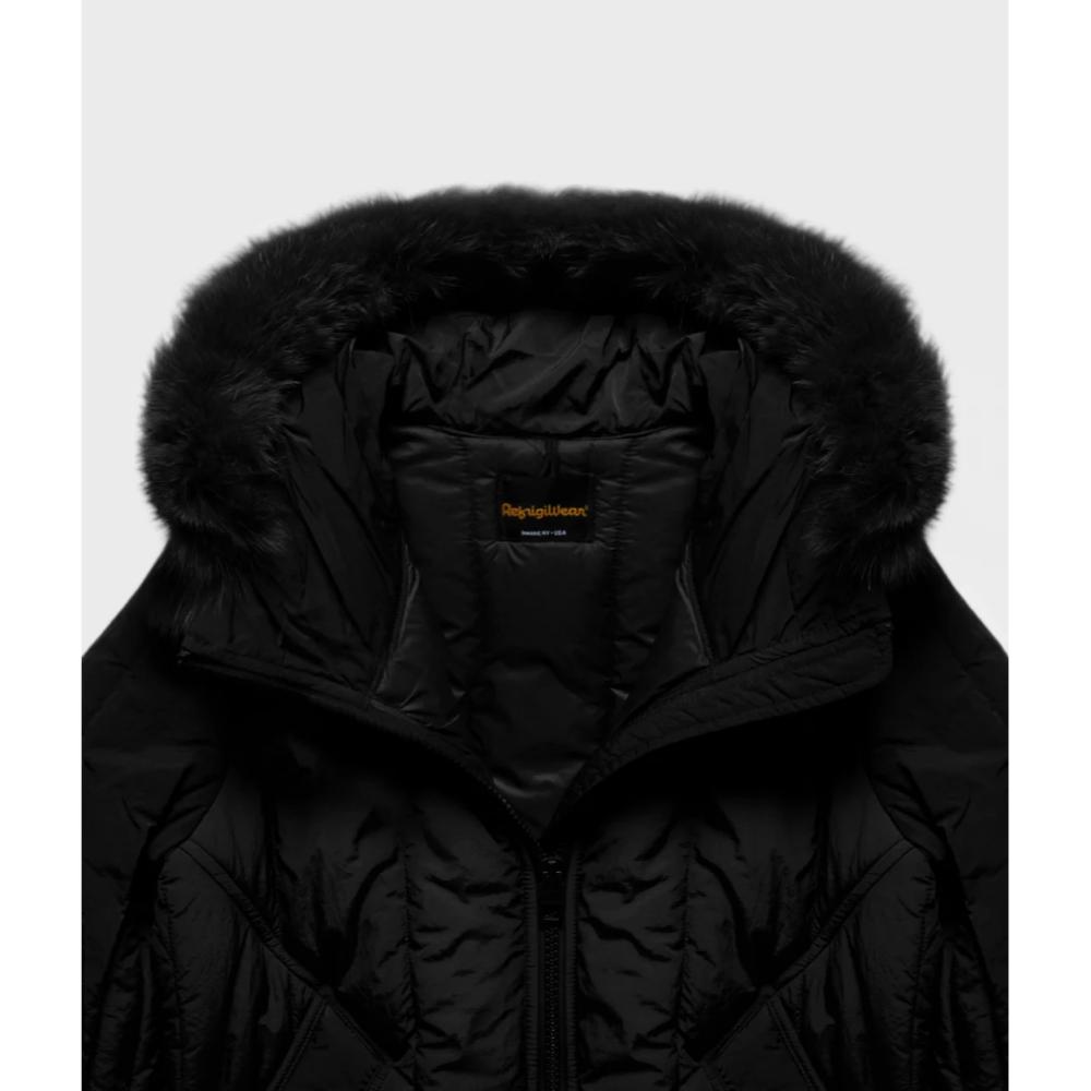 Refrigiwear Short Berna Fur Jacket Black Donna