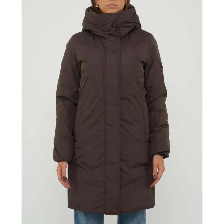 Refrigiwear Long Nebla Jacket Cappotto Invernale Black Coffee Donna