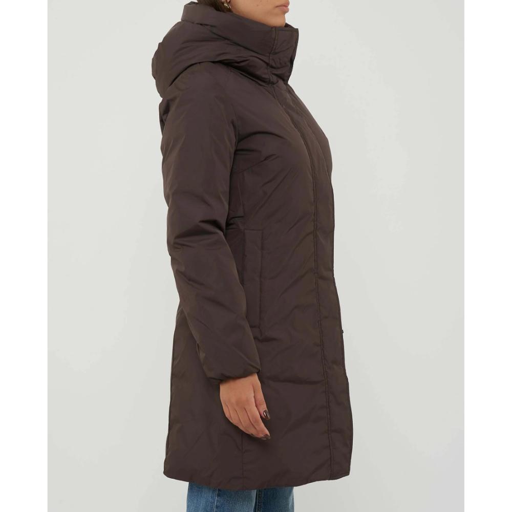 Refrigiwear Long Nebla Jacket Cappotto Invernale Black Coffee Donna