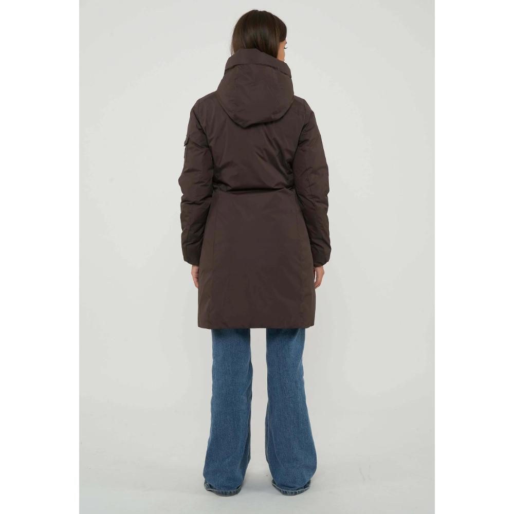Refrigiwear Long Nebla Jacket Cappotto Invernale Black Coffee Donna
