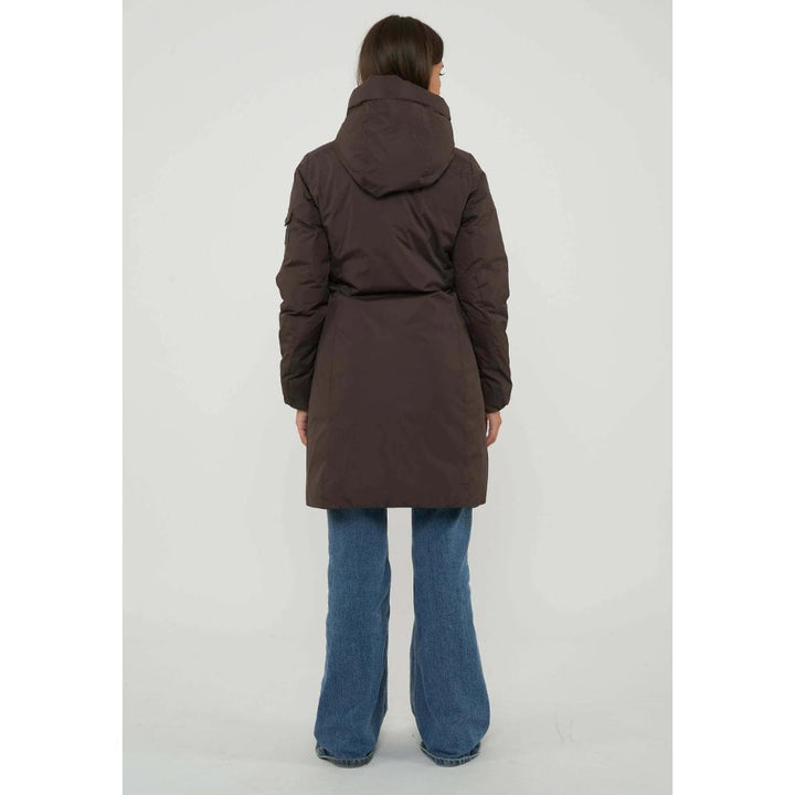 Refrigiwear Long Nebla Jacket Cappotto Invernale Black Coffee Donna