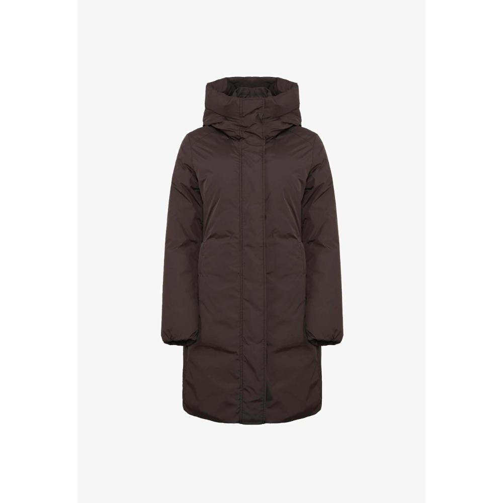 Refrigiwear Long Nebla Jacket Cappotto Invernale Black Coffee Donna