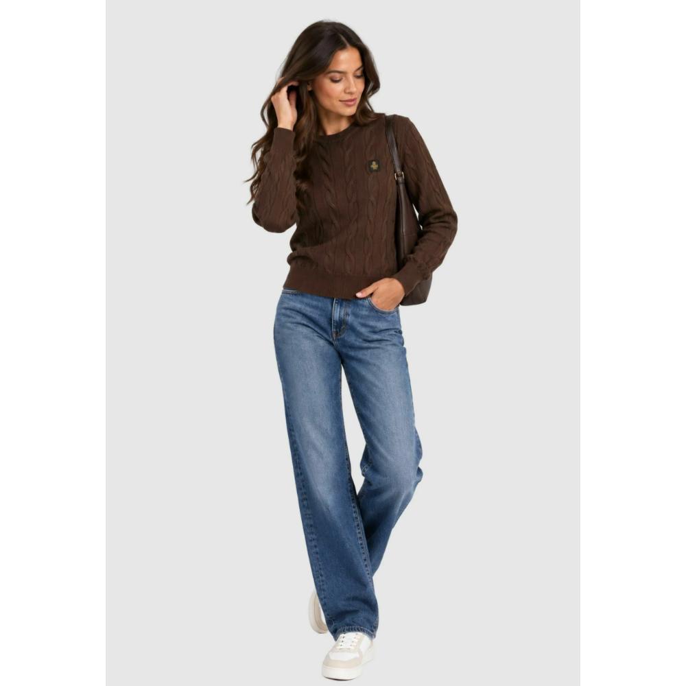 Refrigiwear Winter Braids Nala Knitear Caffè Donna