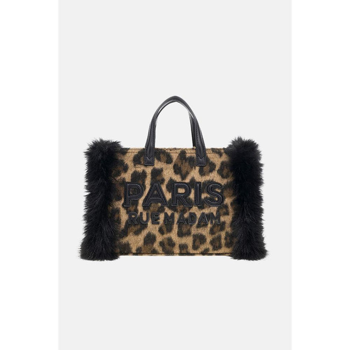 Rue Madame Megeve Mini Tote Leopard Borsa Donna