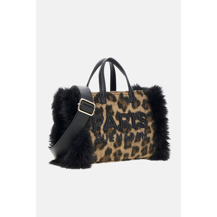 Rue Madame Megeve Mini Tote Leopard Borsa Donna