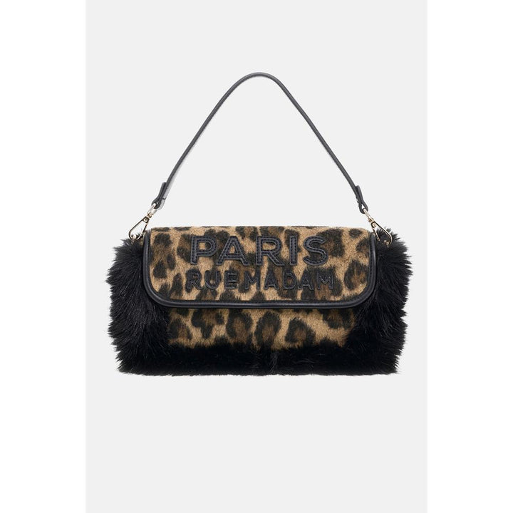 Rue Madame Megeve Shoulder Leopard Borsa Tracolla Donna