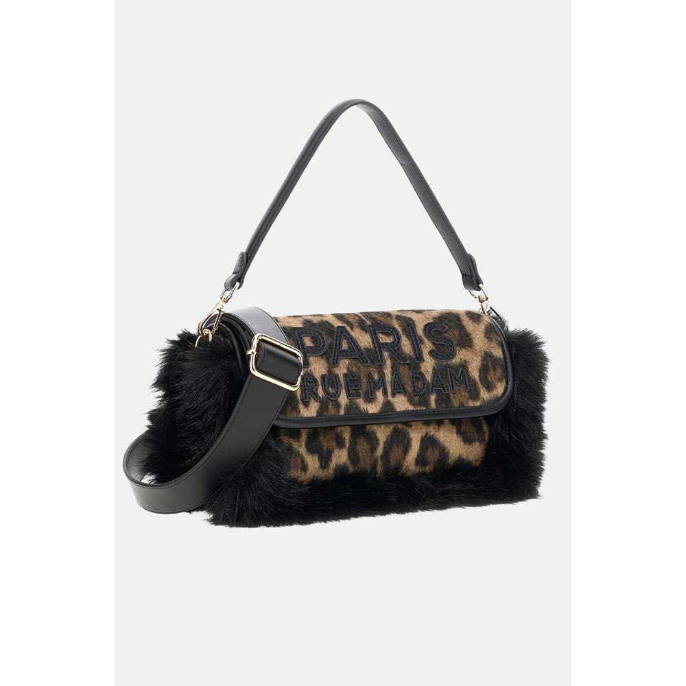 Rue Madame Megeve Shoulder Leopard Borsa Tracolla Donna