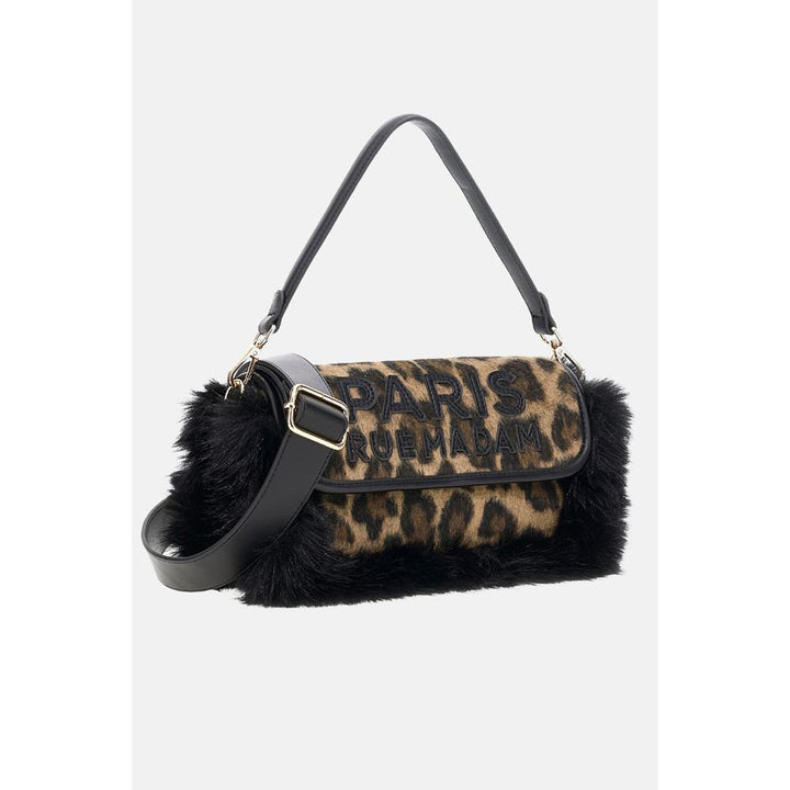 Rue Madame Megeve Shoulder Leopard Borsa Tracolla Donna