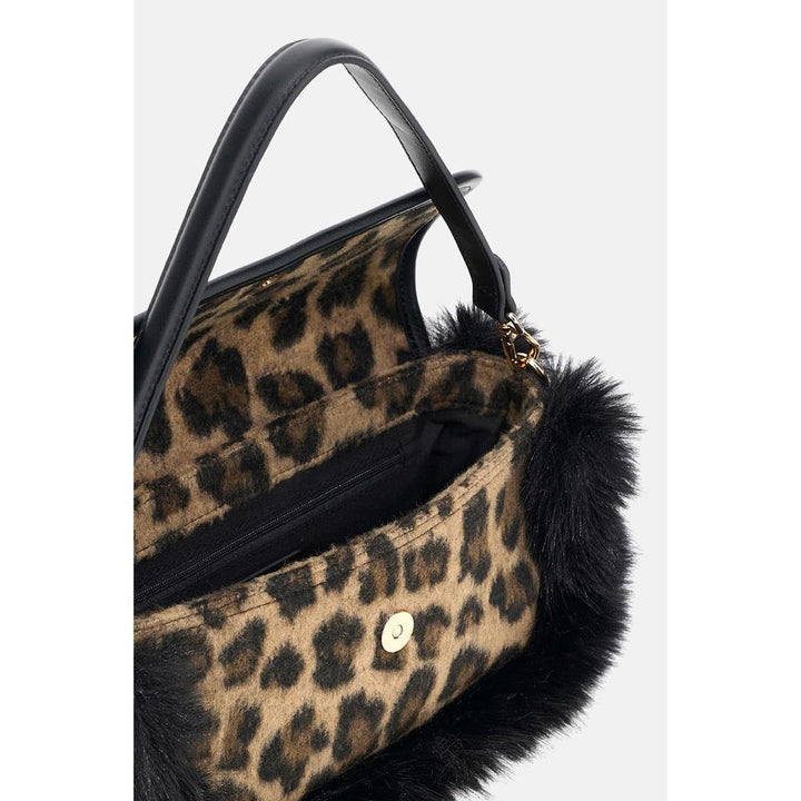 Rue Madame Megeve Shoulder Leopard Borsa Tracolla Donna