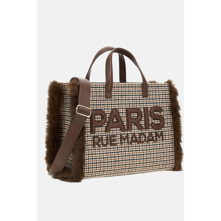 Rue Madame Megeve Tote Pied De Poule Borsa Donna