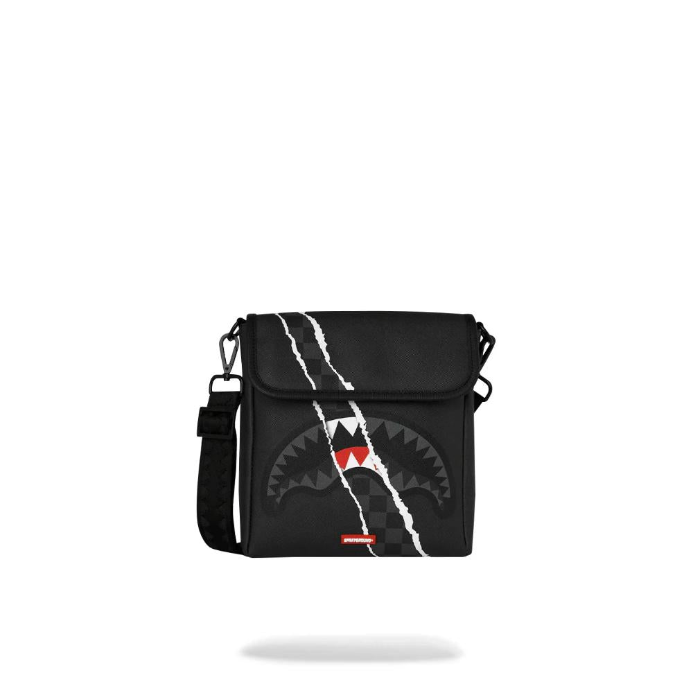Sprayground Pochette Center Rip Reavealing Black