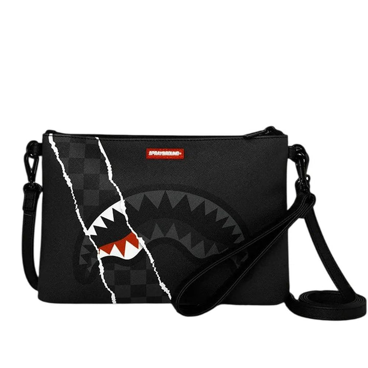 Sprayground Pochette Shark Slash Black Uomo