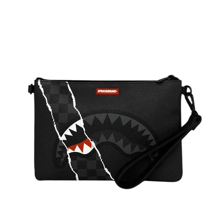 Sprayground Pochette Shark Slash Black Uomo