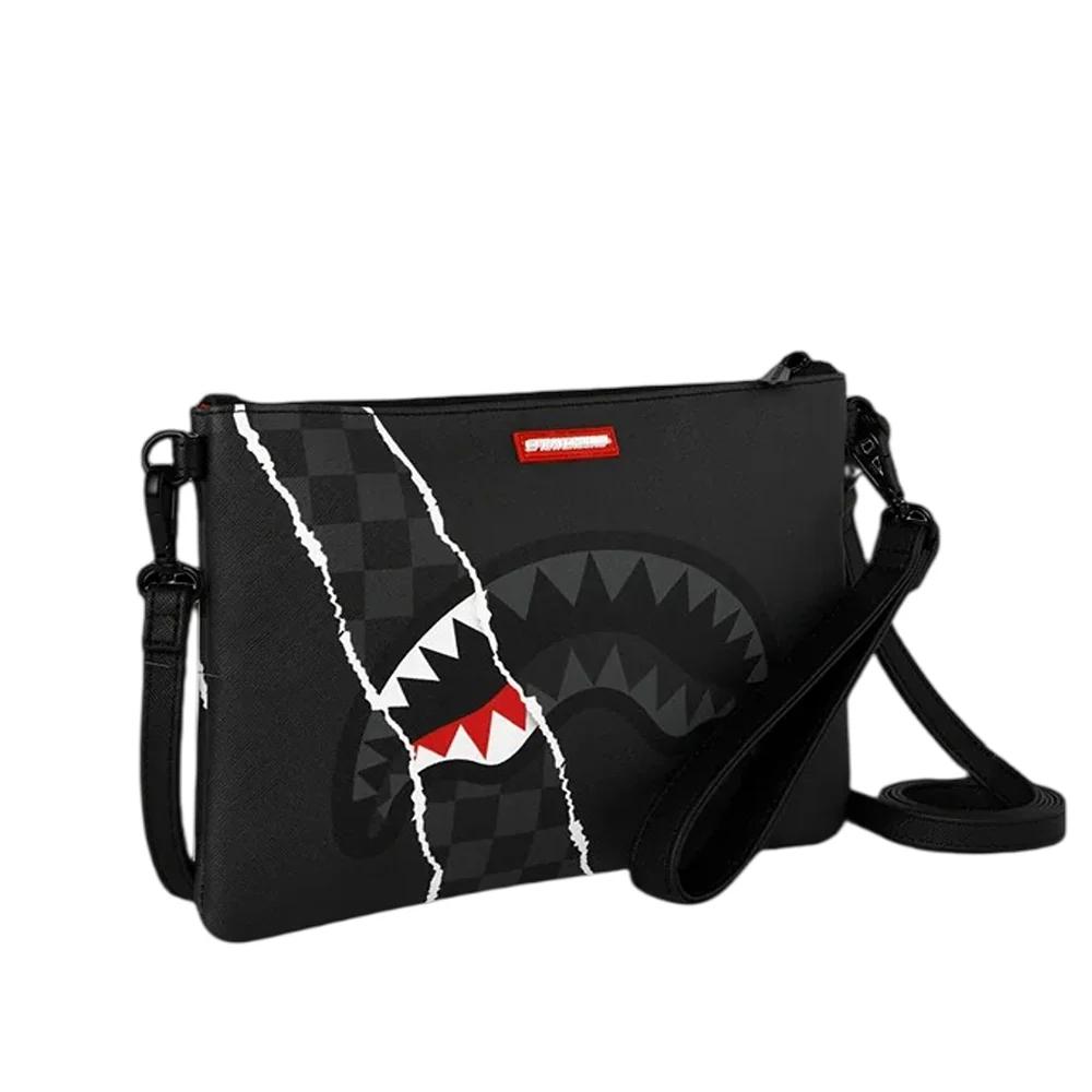 Sprayground Pochette Shark Slash Black Uomo