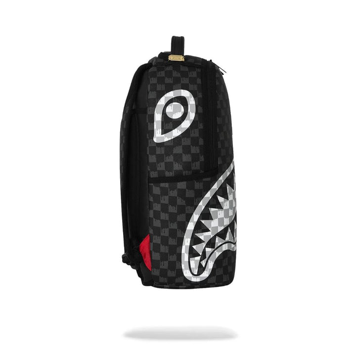 Sprayground Zaino Black And White Drip Check Shark Backpack