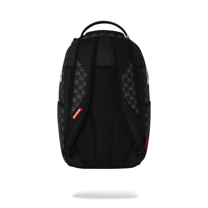 Sprayground Zaino Black And White Drip Check Shark Backpack