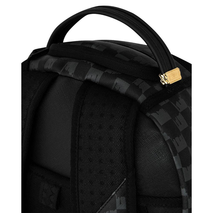Sprayground Zaino Black And White Drip Check Shark Backpack