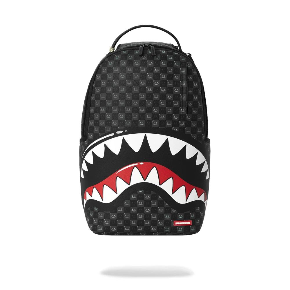 Sprayground Zaino Sharks In Paris WTF Bubbly Black Check Backpack
