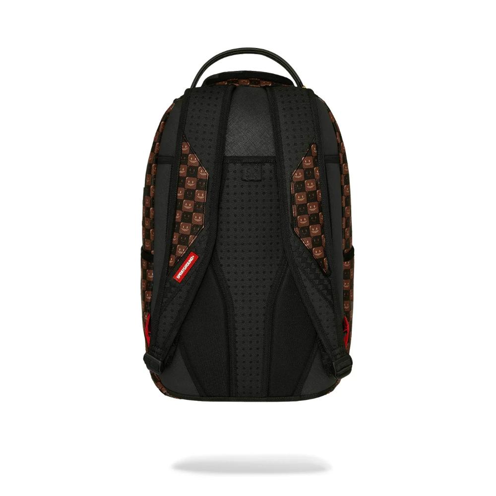 Sprayground Zaino Sharks In Paris WTF Bubble Brown Check Backpack