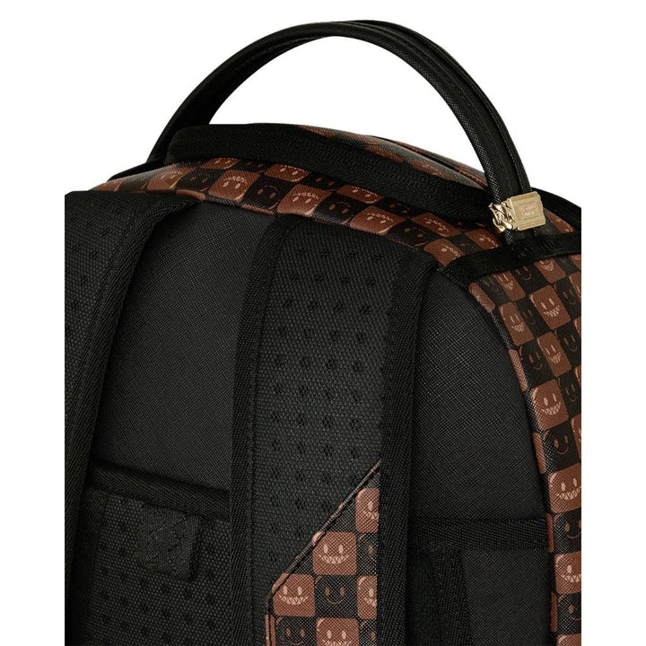 Sprayground Zaino Sharks In Paris WTF Bubble Brown Check Backpack