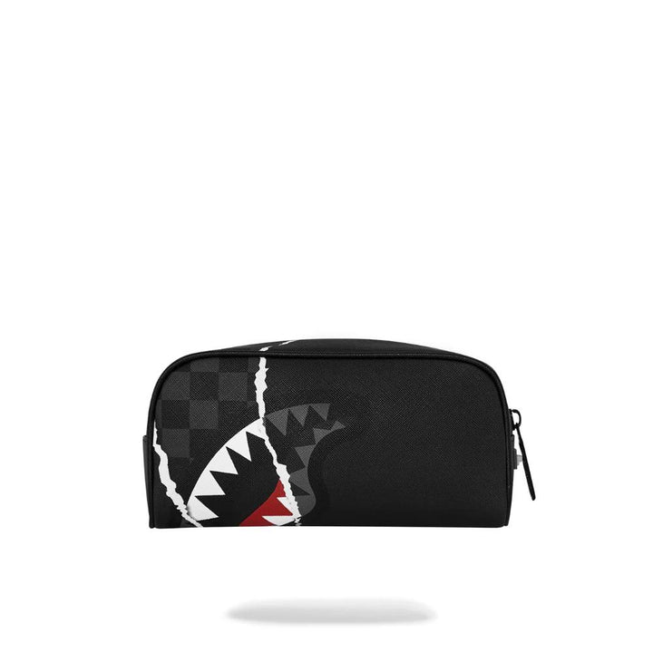 Sprayground Astuccio Center Rip Revealing Gray Check Pouch