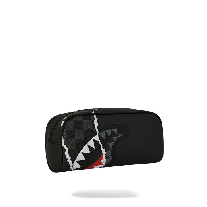 Sprayground Astuccio Center Rip Revealing Gray Check Pouch