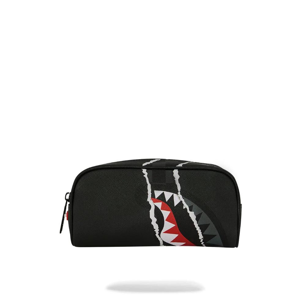Sprayground Astuccio Center Rip Revealing Gray Check Pouch