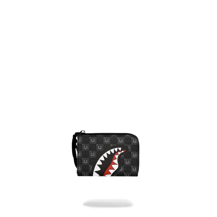 Sprayground Portafoglio Sharks In Paris WTF Bubbly Black Check Wallet