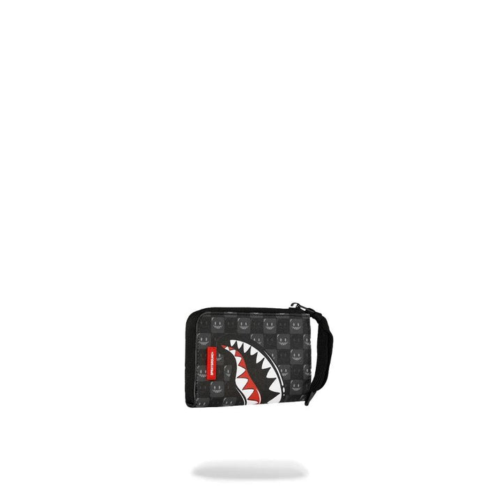 Sprayground Portafoglio Sharks In Paris WTF Bubbly Black Check Wallet