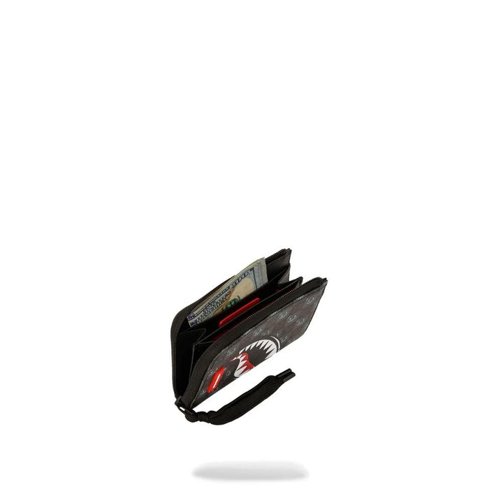 Sprayground Portafoglio Sharks In Paris WTF Bubbly Black Check Wallet