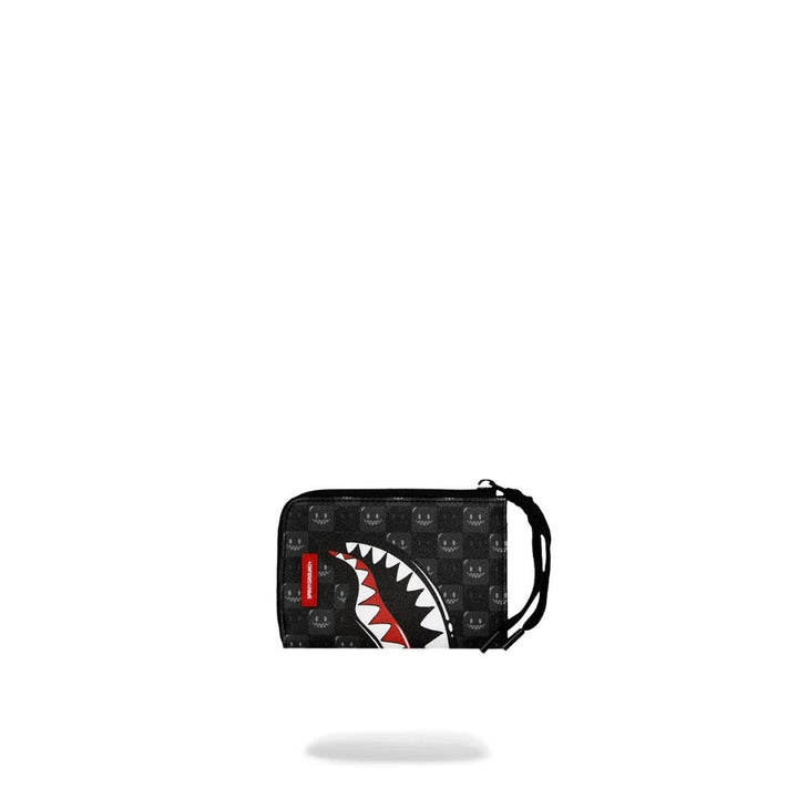 Sprayground Portafoglio Sharks In Paris WTF Bubbly Black Check Wallet