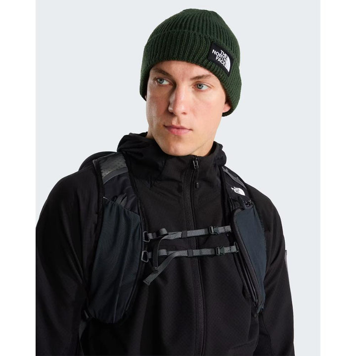 The North Face Berretto Con Risvolto Logo Box Bottle Green